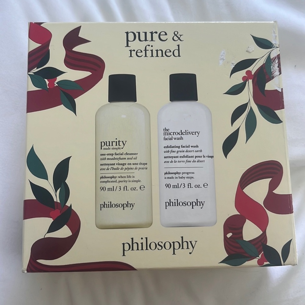 Philosophy facial cleanser & exfoliating kit